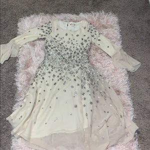 Cream color Mia Joy dress with silver stars